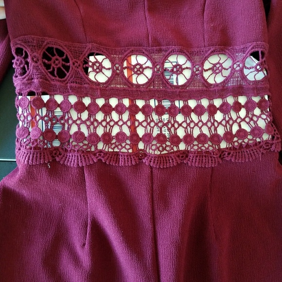 Solemio burgandy romper - Picture 7 of 7